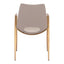 Silla Comercial para Desayunador - ZUO DESI 55x59 109731 - Varios Colores - Asiento y Respaldo Tapizados en Piel Sintética