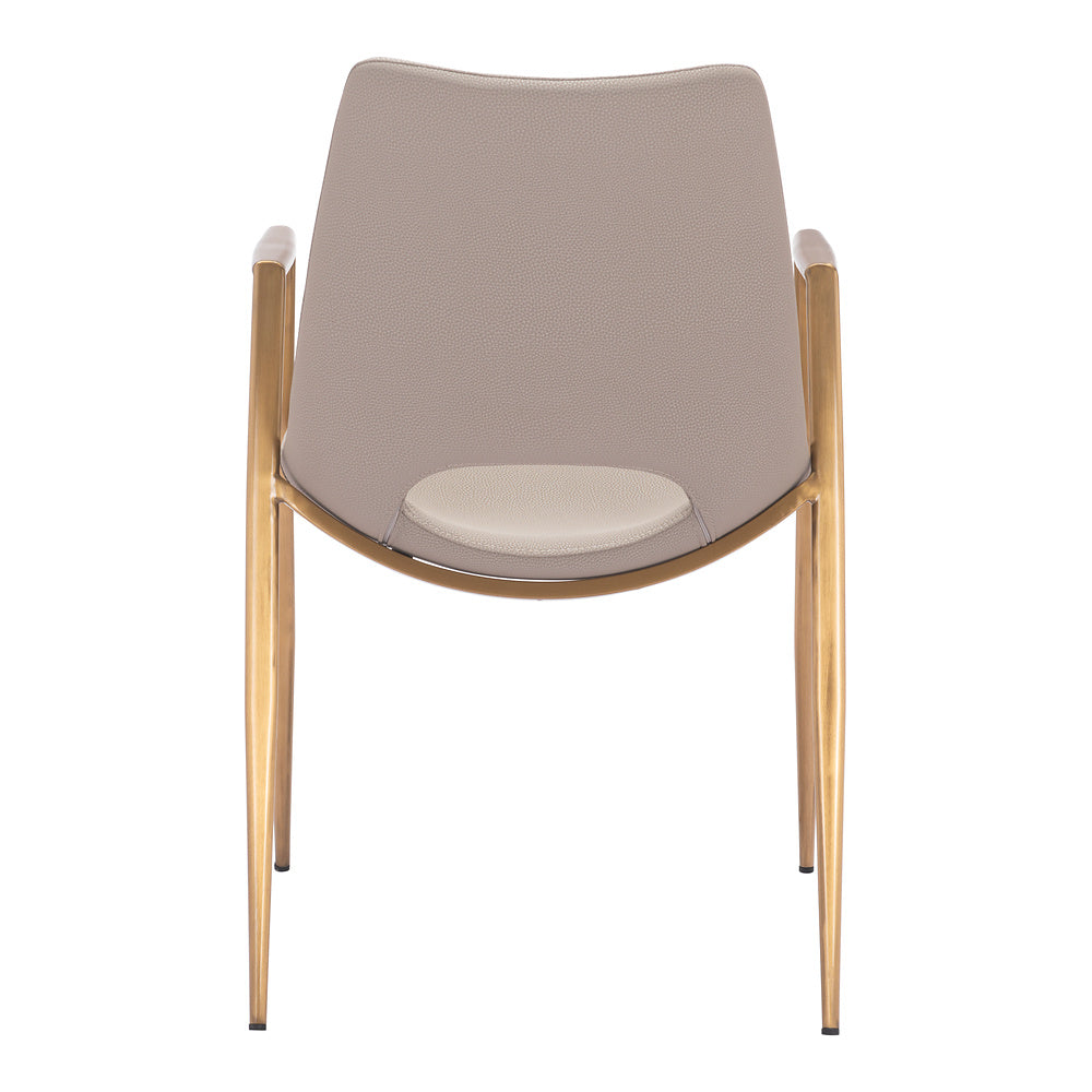 Silla Comercial para Desayunador - ZUO DESI 55x59 109731 - Varios Colores - Asiento y Respaldo Tapizados en Piel Sintética