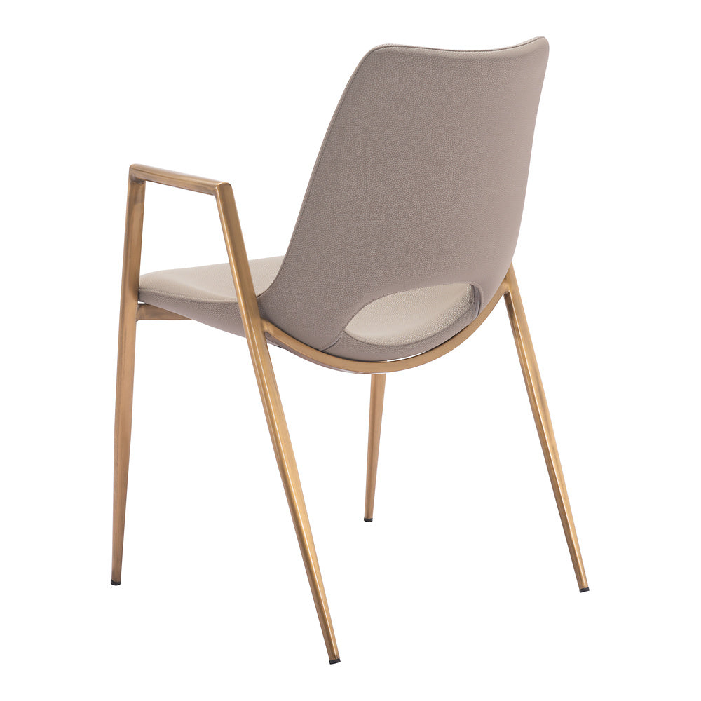 Silla Comercial para Desayunador - ZUO DESI 55x59 109731 - Varios Colores - Asiento y Respaldo Tapizados en Piel Sintética