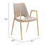 Silla Comercial para Desayunador - ZUO DESI 55x59 109731 - Varios Colores - Asiento y Respaldo Tapizados en Piel Sintética