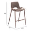 Banco Mostrador para Barra de Hotel - ZUO DESI 52x53 109732 - Varios Colores - Asiento y Respaldo Tapizados en Piel Sintética