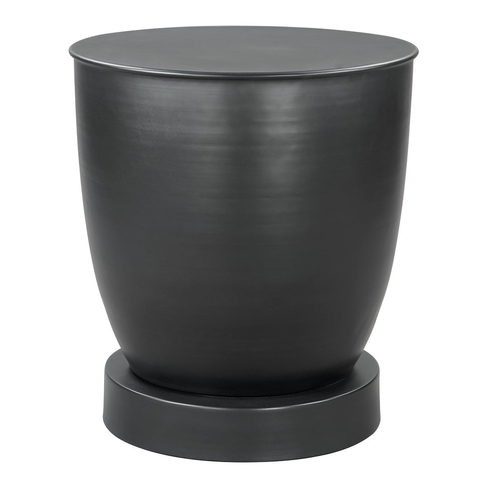 Mesa Auxiliar para Habitación de Hotel - ZUO BAKU - Negro - Estructura y Cubierta en Hierro con Recubrimiento en Polvo
