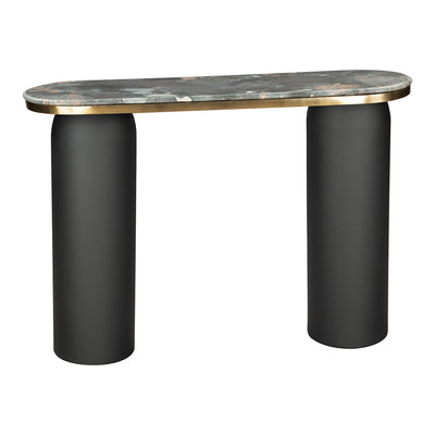 Mesa Consola para Recepción - ZUO LUXOR - Multicolor - Cubierta de Mármol Natural y Estructura de Hierro Electrochapado