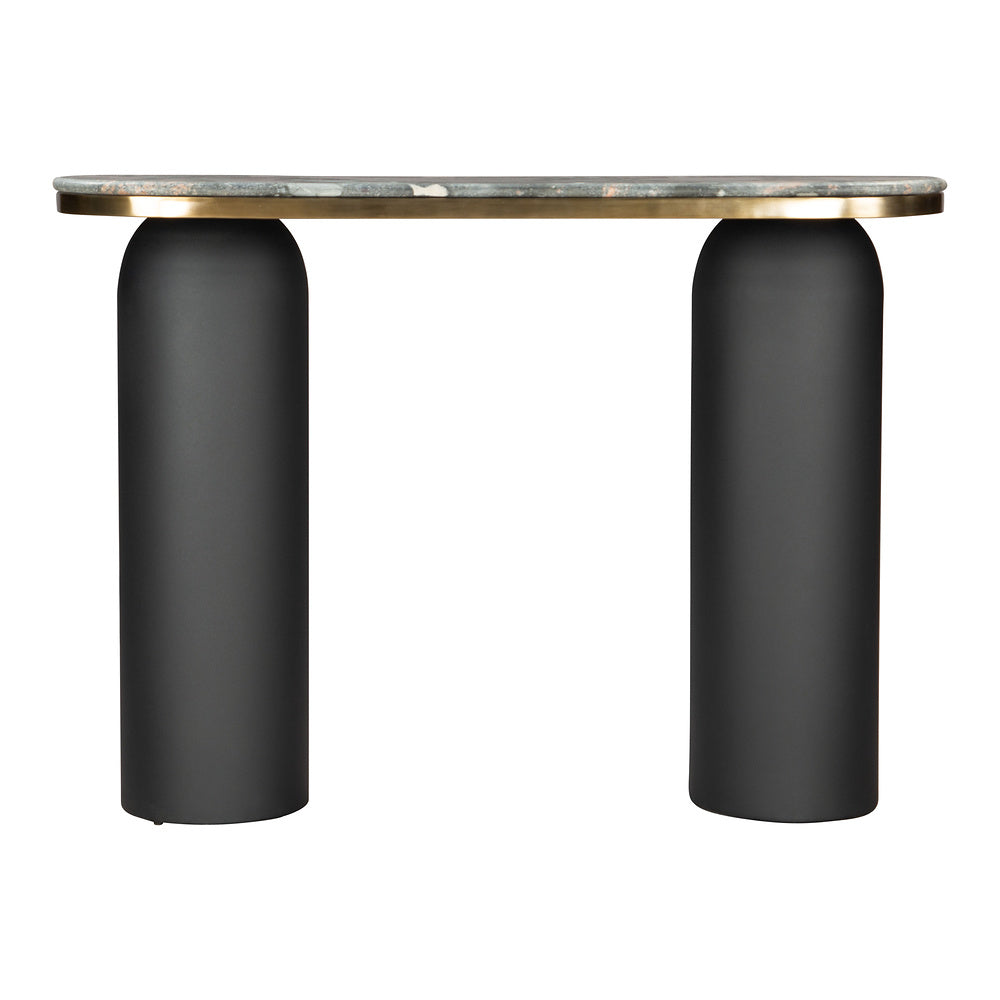 Mesa Consola para Recepción - ZUO LUXOR - Multicolor - Cubierta de Mármol Natural y Estructura de Hierro Electrochapado