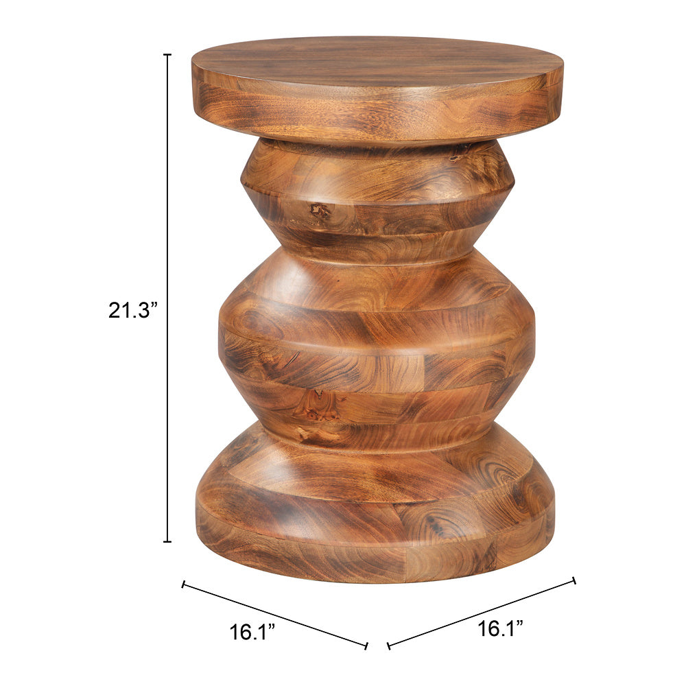 Mesa Auxiliar para Recepción - ZUO KERALA - Nogal - Estructura y Cubierta en Madera de Mango