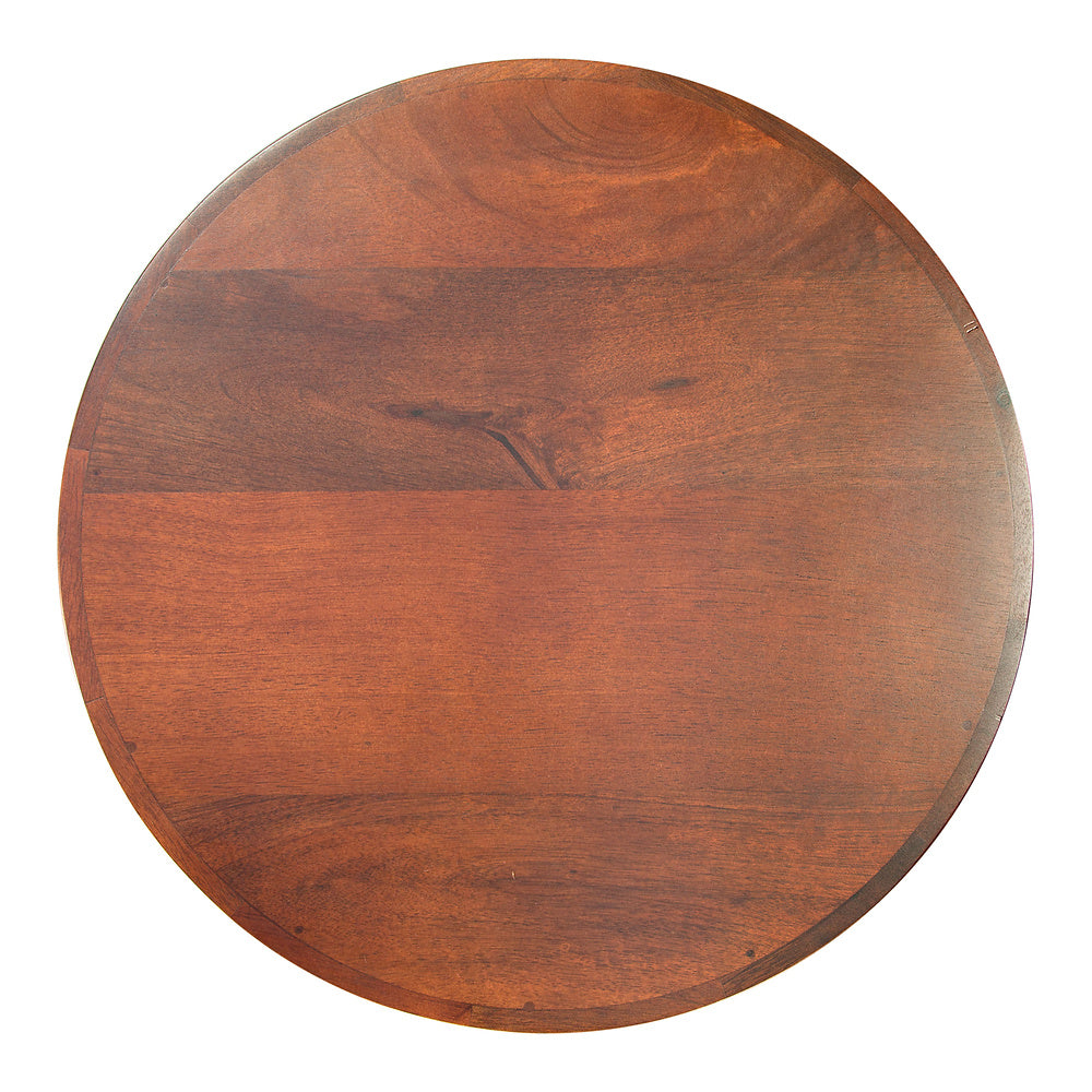 Mesa Auxiliar para Habitación de Hotel - ZUO MARIGOT - Nogal - Cubierta de Madera de Mango y Estructura de Hierro Electrochapado