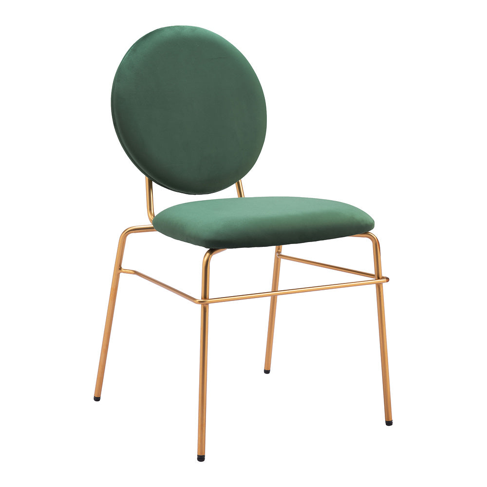 Silla Comercial para Hotel - ZUO ODESSA - Varios Colores - Asiento y Respaldo Tapizados en Tela Tipo Terciopelo