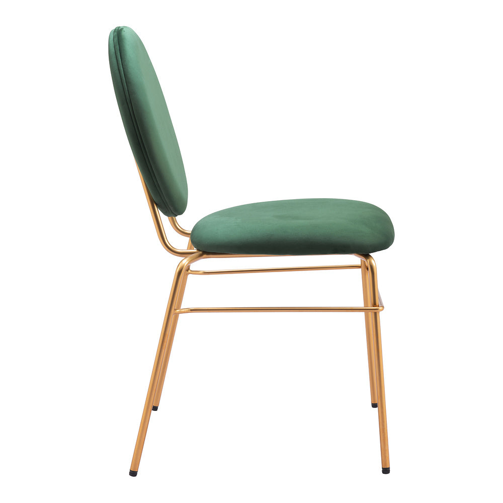 Silla Comercial para Hotel - ZUO ODESSA - Varios Colores - Asiento y Respaldo Tapizados en Tela Tipo Terciopelo