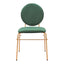 Silla Comercial para Hotel - ZUO ODESSA - Varios Colores - Asiento y Respaldo Tapizados en Tela Tipo Terciopelo