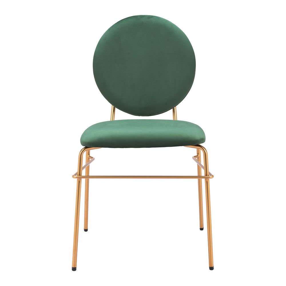 Silla Comercial para Hotel - ZUO ODESSA - Varios Colores - Asiento y Respaldo Tapizados en Tela Tipo Terciopelo