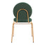 Silla Comercial para Hotel - ZUO ODESSA - Varios Colores - Asiento y Respaldo Tapizados en Tela Tipo Terciopelo