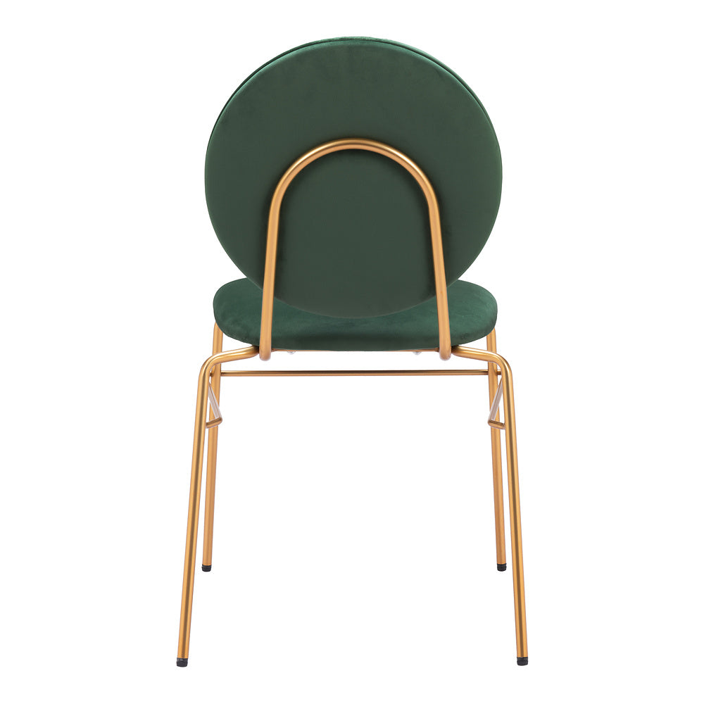 Silla Comercial para Hotel - ZUO ODESSA - Varios Colores - Asiento y Respaldo Tapizados en Tela Tipo Terciopelo