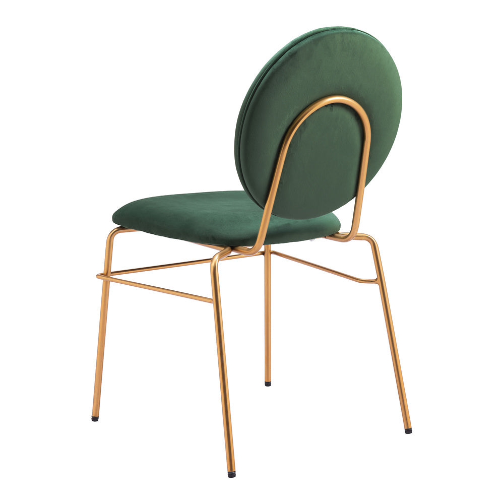 Silla Comercial para Hotel - ZUO ODESSA - Varios Colores - Asiento y Respaldo Tapizados en Tela Tipo Terciopelo