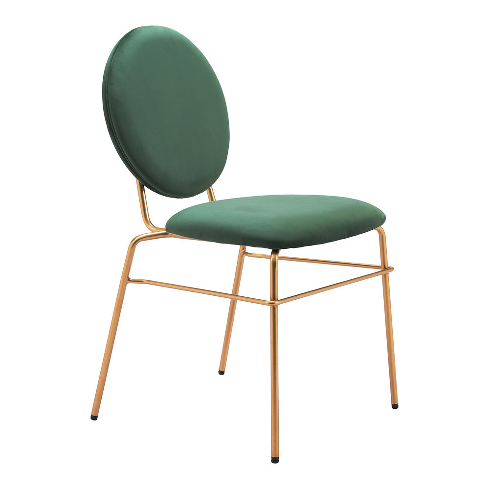 Silla Comercial para Hotel - ZUO ODESSA - Varios Colores - Asiento y Respaldo Tapizados en Tela Tipo Terciopelo