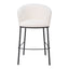Banco Alto para Barra de Hotel - ZUO ESSEN - Varios Colores - Asiento y Respaldo Tapizados en Tejido Texturizado - Marfil