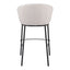 Banco Alto para Barra de Hotel - ZUO ESSEN - Varios Colores - Asiento y Respaldo Tapizados en Tejido Texturizado - Marfil