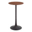 Mesa Alta para Barra de Cafetería - ZUO AURAY - Varios Colores - Cubierta de MDF Símil Madera y Estructura de Acero con Recubrimiento en Polvo - Café