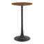 Mesa Alta para Barra de Cafetería - ZUO AURAY - Varios Colores - Cubierta de MDF Símil Madera y Estructura de Acero con Recubrimiento en Polvo - Café