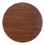 Mesa Alta para Barra de Cafetería - ZUO AURAY - Varios Colores - Cubierta de MDF Símil Madera y Estructura de Acero con Recubrimiento en Polvo - Café