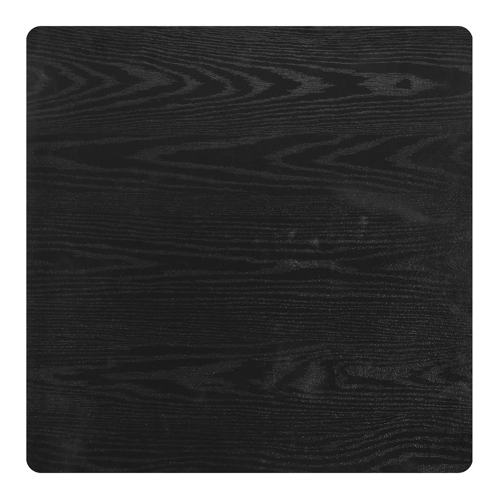 Mesa Alta para Snack Bar - ZUO VALLETA - Varios Colores - Cubierta de MDF Símil Madera y Estructura de Acero con Recubrimiento en Polvo - Negro