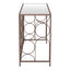 Mesa Consola para Área de Descanso - ZUO CONVALE - Bronce - Cubierta de MDF y Estructura de Acero Pintado