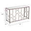 Mesa Consola para Área de Descanso - ZUO CONVALE - Bronce - Cubierta de MDF y Estructura de Acero Pintado