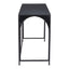 Mesa Consola para Sala de Espera - ZUO LORIET - Negro - Estructura y Cubierta en Acero Pintado