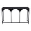 Mesa Consola para Sala de Espera - ZUO LORIET - Negro - Estructura y Cubierta en Acero Pintado
