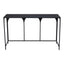 Mesa Consola para Sala de Espera - ZUO LORIET - Negro - Estructura y Cubierta en Acero Pintado