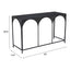 Mesa Consola para Sala de Espera - ZUO LORIET - Negro - Estructura y Cubierta en Acero Pintado