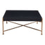 Mesa de Centro para Sala de Espera - ZUO NAZAIRE - Negro - Cubierta de Madera de Abeto Pintada y Estructura de Acero Pintado