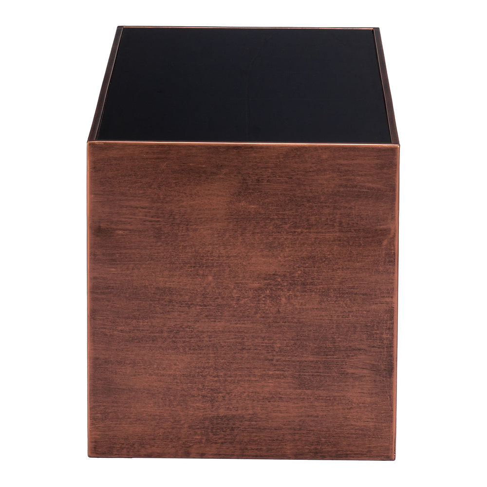 Mesa de Centro para Consultorio - ZUO AVEIRO - Varios Colores - Cubierta de Vidrio Templado Entintado y Estructura de Acero con Recubrimiento en Polvo