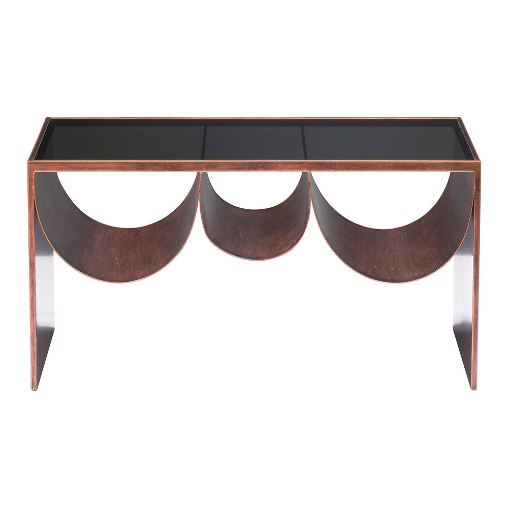 Mesa de Centro para Consultorio - ZUO AVEIRO - Varios Colores - Cubierta de Vidrio Templado Entintado y Estructura de Acero con Recubrimiento en Polvo