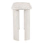 Mesa Consola para Sala de Espera - ZUO RISAN - Blanco Decapado - Cubierta de Madera de Mango Blanqueada y Estructura de Madera de Mango