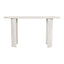 Mesa Consola para Sala de Espera - ZUO RISAN - Blanco Decapado - Cubierta de Madera de Mango Blanqueada y Estructura de Madera de Mango