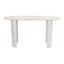 Mesa Consola para Sala de Espera - ZUO RISAN - Blanco Decapado - Cubierta de Madera de Mango Blanqueada y Estructura de Madera de Mango