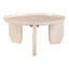 Mesa de Centro para Habitación de Hotel - ZUO NADOR - Natural - Cubierta de Mármol Botticino y Estructura de MDF