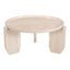 Mesa de Centro para Habitación de Hotel - ZUO NADOR - Natural - Cubierta de Mármol Botticino y Estructura de MDF