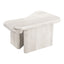 Mesa de Centro para Sala de Espera - ZUO NAVIDIC - Blanco Decapado - Cubierta de Madera de Acacia Blanqueada y Estructura de Madera de Acacia