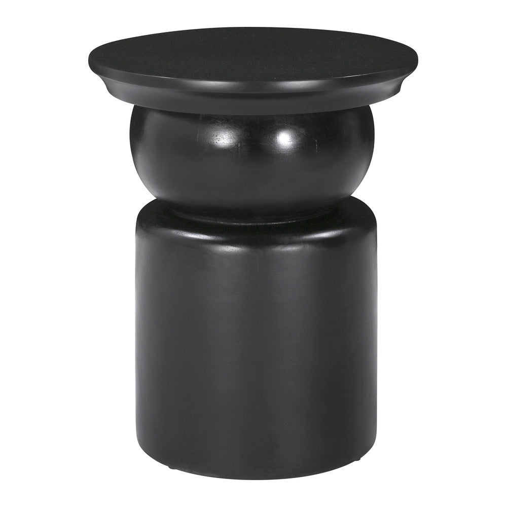Mesa Auxiliar para Consultorio - ZUO COLOMBO - Negro - Cubierta de Madera de Mango Pintada y Estructura de Madera de Mango
