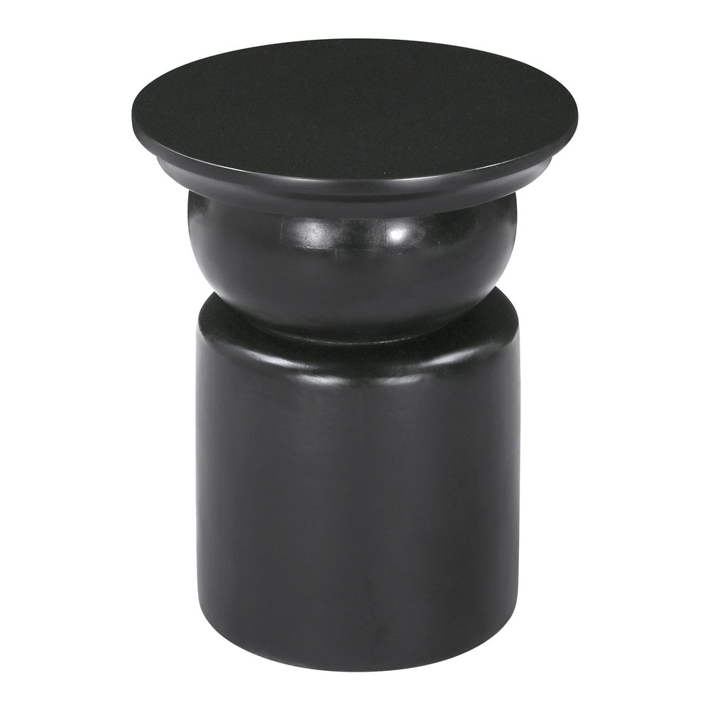 Mesa Auxiliar para Consultorio - ZUO COLOMBO - Negro - Cubierta de Madera de Mango Pintada y Estructura de Madera de Mango