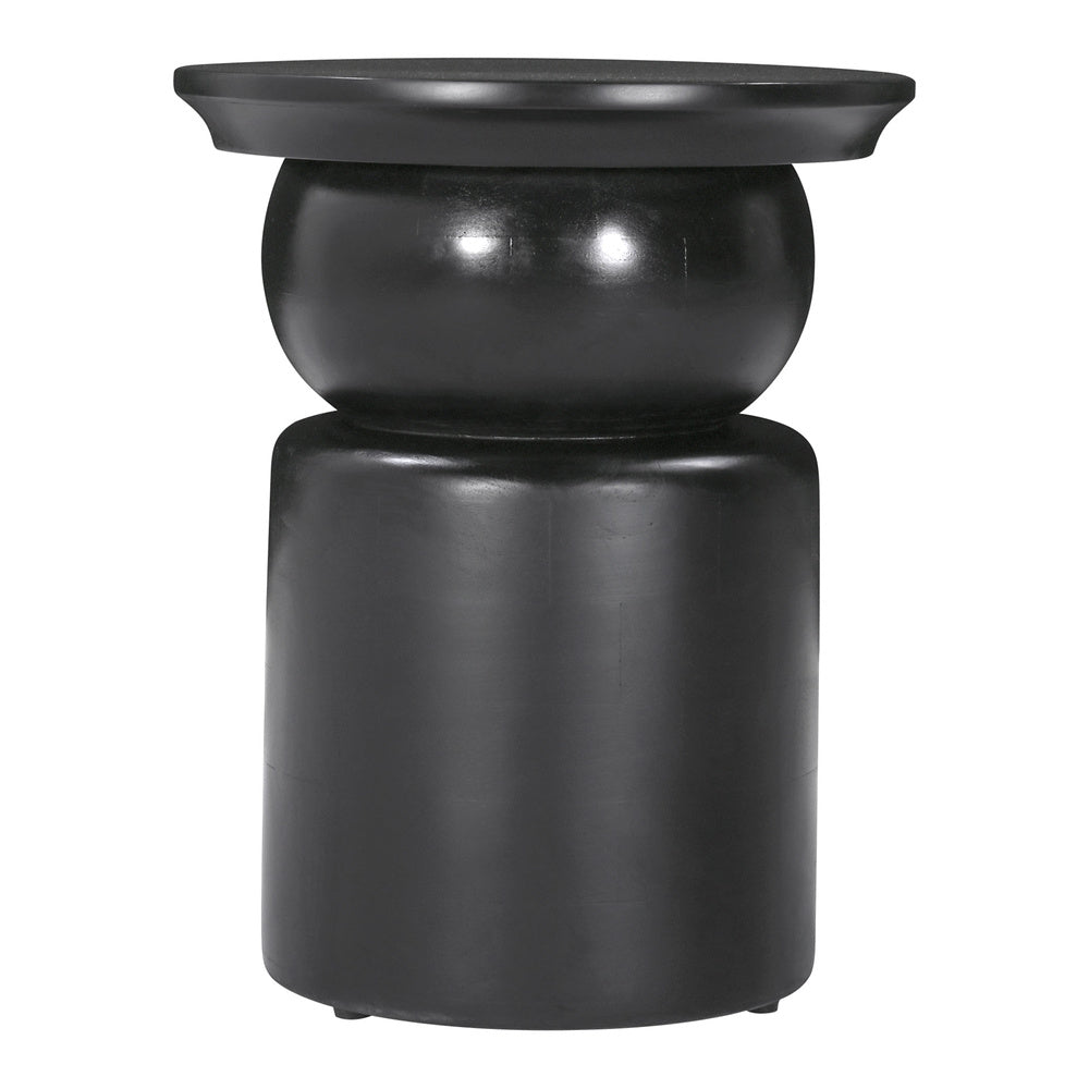 Mesa Auxiliar para Consultorio - ZUO COLOMBO - Negro - Cubierta de Madera de Mango Pintada y Estructura de Madera de Mango