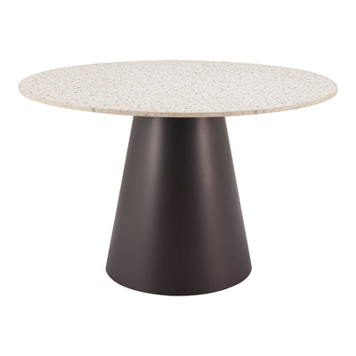 Mesa de Comedor para Desayunador - ZUO JORF - Varios Colores - Cubierta de MDF Símil Terrazo y Estructura de Acero con Recubrimiento en Polvo