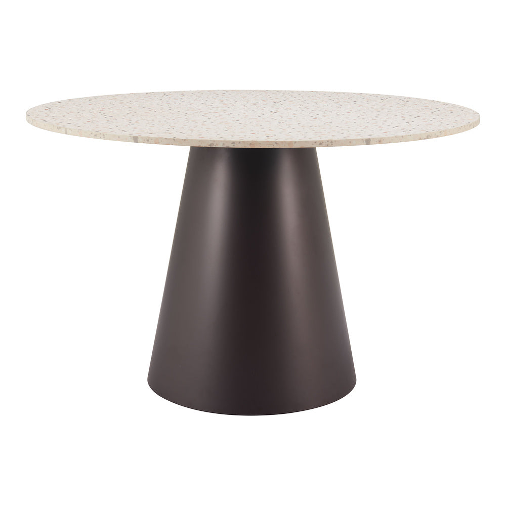 Mesa de Comedor para Desayunador - ZUO JORF - Varios Colores - Cubierta de MDF Símil Terrazo y Estructura de Acero con Recubrimiento en Polvo