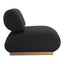 Sillón Ocasional para Salón de Belleza - ZUO BARSA - Negro - Asiento y Respaldo Tapizados en Tejido Texturizado