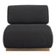 Sillón Ocasional para Salón de Belleza - ZUO BARSA - Negro - Asiento y Respaldo Tapizados en Tejido Texturizado