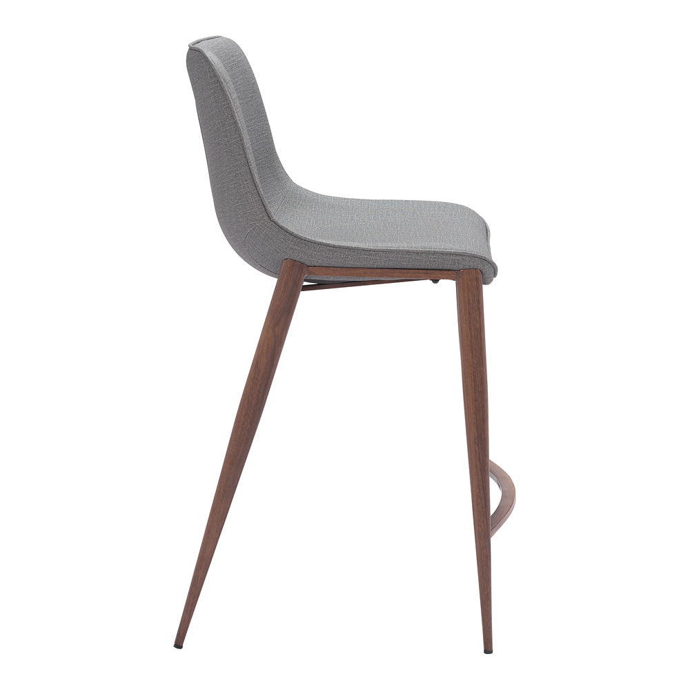 Banco Mostrador para Bar y Barra - ZUO MAGNUS 53x55 109936 - Varios Colores - Asiento y Respaldo Tapizados en Piel Sintética