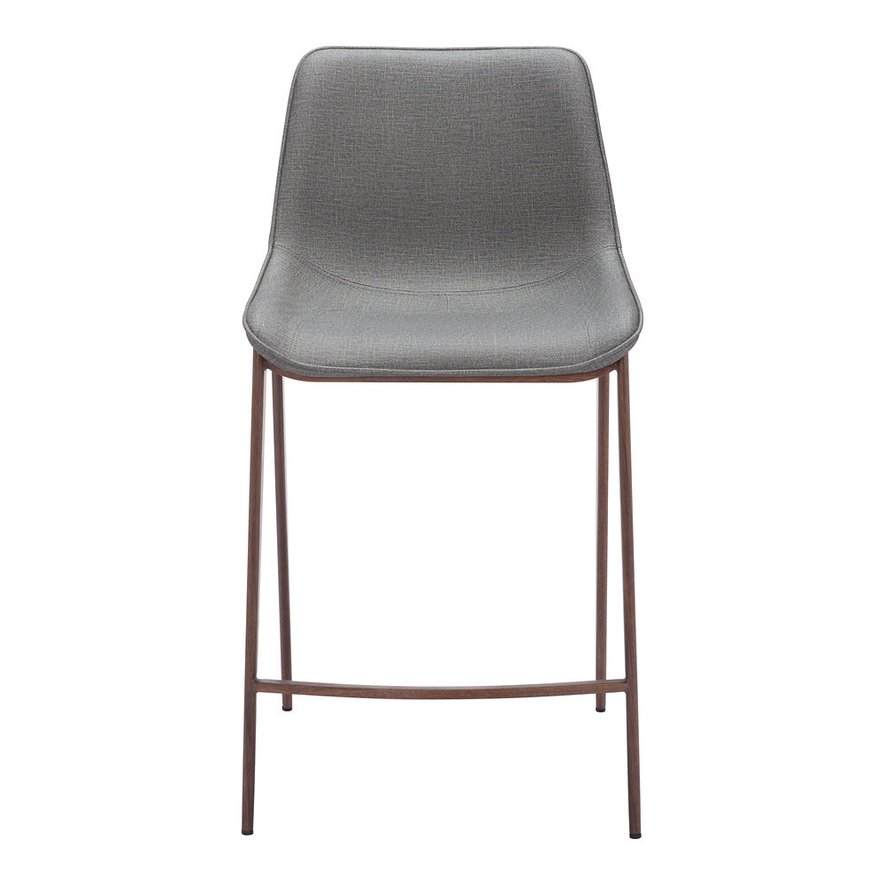 Banco Mostrador para Bar y Barra - ZUO MAGNUS 53x55 109936 - Varios Colores - Asiento y Respaldo Tapizados en Piel Sintética