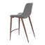 Banco Mostrador para Bar y Barra - ZUO MAGNUS 53x55 109936 - Varios Colores - Asiento y Respaldo Tapizados en Piel Sintética