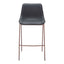 Banco Alto para Bistró - ZUO MAGNUS 53x55 109937 - Varios Colores - Asiento y Respaldo Tapizados en Piel Sintética